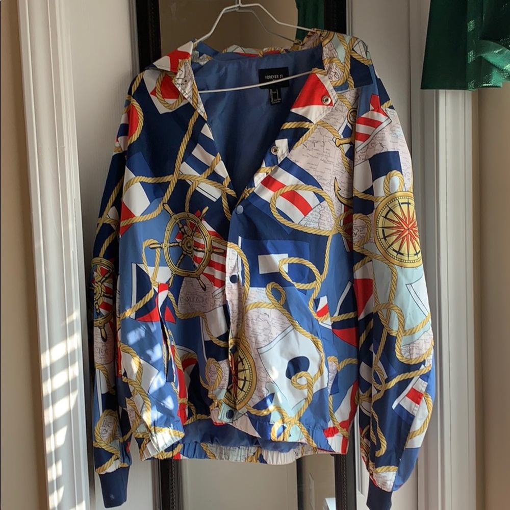 Multi colored jacket.
